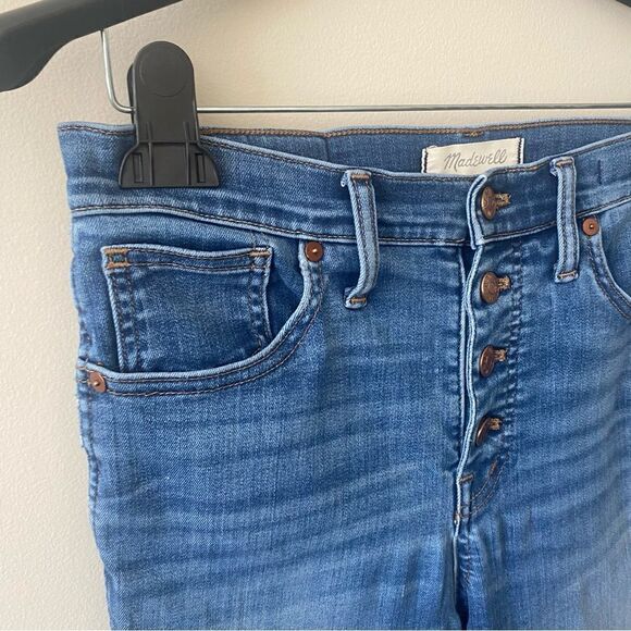 Madewell 10-Inch High Waist Button Front Crop Skinny Jeans - Picture 7 of 15